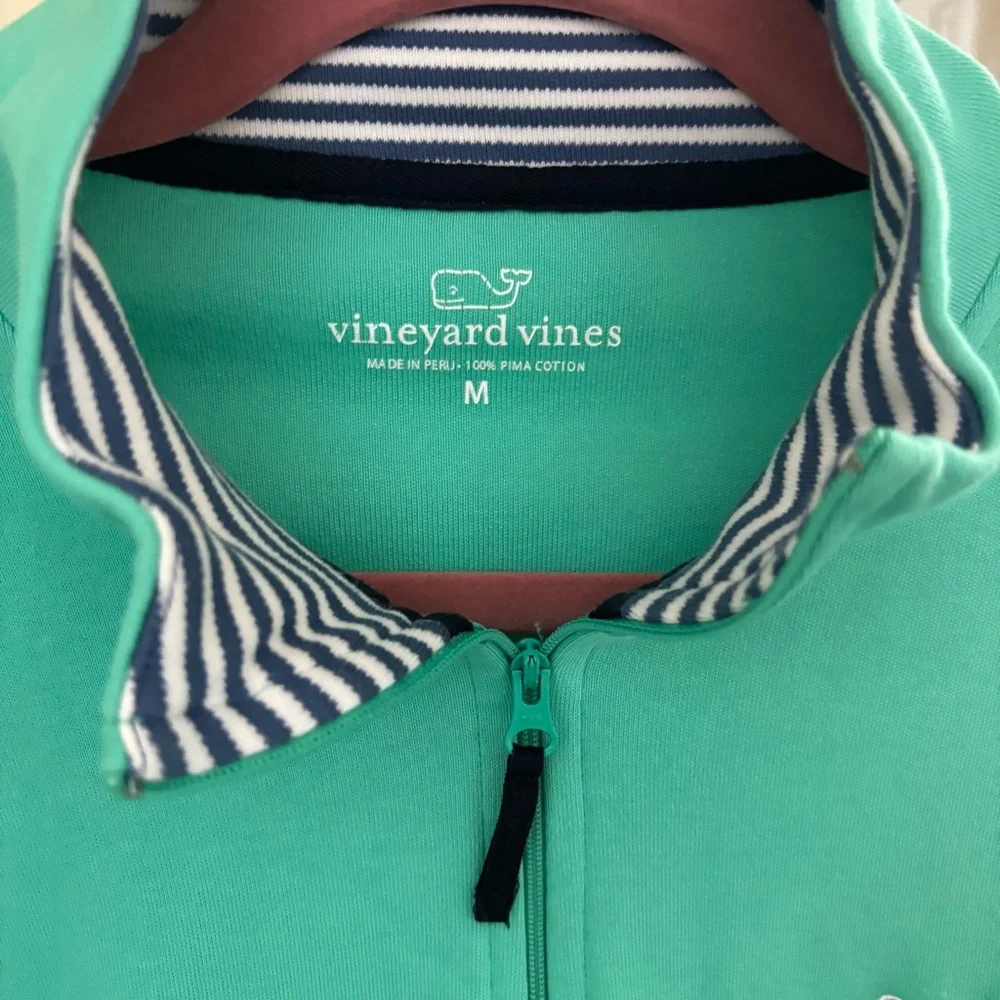 Men’s Vineyard Vines 1/4 Zip Pullover Mint Green